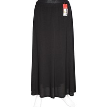 Hesna Hesna, Buğra Parçalı Astarlı Lastikli Firuze Siyah Etek