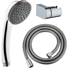 Ahlez Caprice Duş Başlığı + L Mafsal + Pvc Duş Hortumu Duş Takımı Duş Seti