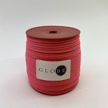 Globe 1,5 mm Polyester Çok Amaçlı Ip Halat - Pembe- 200 M.