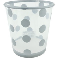 Hayaller Dükkanı Bardak Plastik 500 cc (Dondurma Bardağı) Puantiyeli Gümüş Pk:8