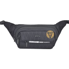 Ççs Su Geçirmez Kullanışlı Bodybag Kapaklı Bel Çantası Siyah