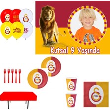 Hayaller Dükkanı Afiş Li Galatasay Doğum Günü Parti Seti Ekonomik 16 Kişilik