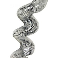 Hayaller Dükkanı Süs Fransen Metalize Uzarlı 2mt Gümüş