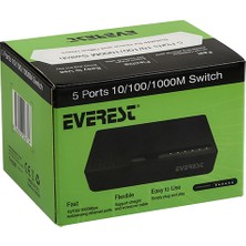 Everest ESW-505 5 Port 10/100/1000MBPS Gigabit Ethernet Switch Hub