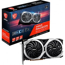 MSI VGA Radeon RX 6700 XT Mech 2X 12G RX6700XT 12GB GDDR6 192B PCIE 4.0 X16 Ekran Kartı (3XDP 1XHDMI)