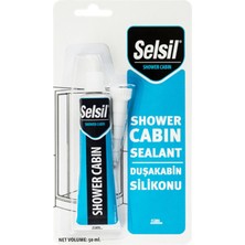 Selsil Duşakabin Silikonu  Şeffaf 50ML