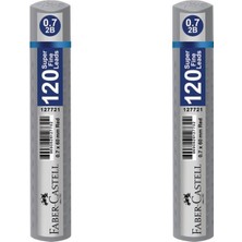 Faber-Castell Grip Min 0.7 2b 60 mm 120'li Tüp Gümüş 2'li