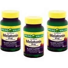 Spring Valley Sleep Support Fast Dissolve Takviye Edici Gıda 10 Mg x 3 Adet