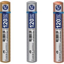 Faber-Castell Grip Min 0.7 2b 60 mm 120'li Tüp Pastel Renkler 3'lü Set : 4