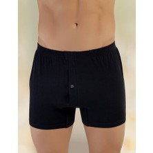 Şahinler Penye Düğmeli Boxer Siyah ME010