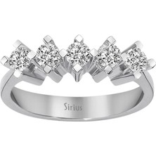 Sirius 0,74 Karat Pırlanta Beş Taş Yüzük 0417R0194
