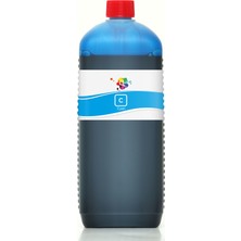 QC Lexmark Z2420 Yazıcı Uyumlu Kartuş Mürekkebi PRO Serisi 1000ml C Dye-Mavi