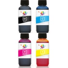 Qc Canon Pixma G3400 Yazıcı Uyumlu Kartuş Mürekkebi Pro Serisi 100ML Mürekkep Seti