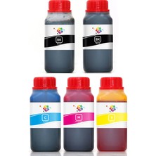 Qc Canon Pgı 650 Clı 651 Kartuş Mürekkebi 5 Renk Pro Serisi 250ML Mürekkep Seti