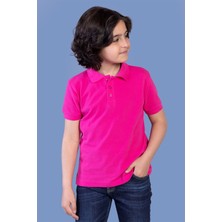 Toontoy Unisex Çocuk Düğmeli Polo Yaka Tişört