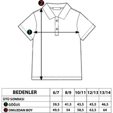 Toontoy Unisex Çocuk Düğmeli Polo Yaka Tişört