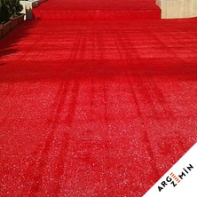 Arge Zemin Argezemin Kırmızı Suni Çim Halı 7 mm 2,5 M x 12 M
