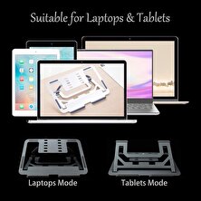 Techmaster Macbook Notebook Taşınabilir Ayarlanabilir Ergonomik Stand ND06