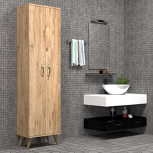 Tanmob 2 Kapılı 49CM Çok Amaçlı Dolap Çam - BDL0102