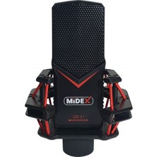 Midex GMX-1ST Condenser Stüdyo Mikrofonu PC ve Telefon (Stand ve Filtreli)
