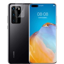 Huawei P40 Pro Kamera Lens Koruyucu Tam Çerçeve Tüm Yüzeyi Koruma Esnek Kırılmaz Temperli Nano Cam