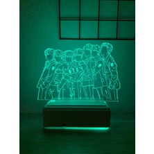 Modiwa Design Bts Bangtan Boys Bts Army 16 Renk Gece Lambası