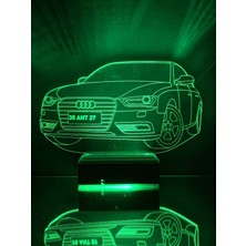 Modiwa Design Kişiye Özel 3D LED Aydınlatmalı Araba Masaüstü LED Lamba