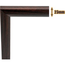 Efor Puzzle Çerçevesi 1000 Parça -Camsız - 2.ölçü 66 cm x 48 cm - Renk Koyu Kahve -Çerçeve 23 mm