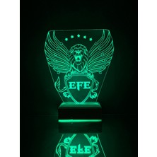Modiwa Design Kişiye Özel Kanatlı Aslan Hediyelik 3D LED Dekoratif Lamba