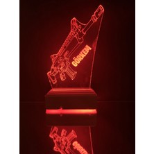 Modiwa Design Kişiye Özel Fortnite Makineli Tüfek 16 Renk Dekoratif Lamba