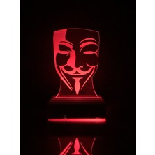 Modiwa Design V For Vendetta 16 Renk Gece Lambası