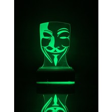 Modiwa Design V For Vendetta 16 Renk Gece Lambası