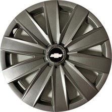 HMNL Chevrolet Malibu 15'' Inç Gri 4lü Set Jant Kapağı Çelik Jant Görünümlü