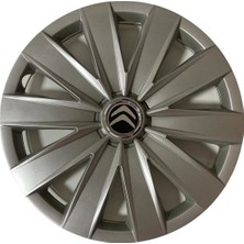 HMNL Citroen C3 15'' Inç Gri  4lü Set Jant Kapağı Çelik Jant Görünümlü