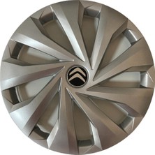 HMNL Citroen  Citroen C-Elysee 15'' Inç Gri  4lü Set Jant Kapağı Çelik Jant Görünümlü