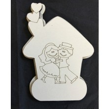 Hayaller Dükkanı Gelin Damat Ev Içinde Ahşap Iki Katlı 6mm PK10