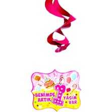 Hayaller Dükkanı Orta Süs Asmalı Benimde 1 Yaşım Pembe Pk:10