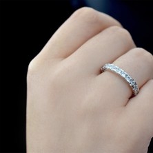 Lilarote Beyaz Altın Tamtur Yüzük