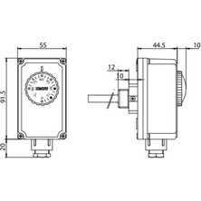 İmit TC2/542470  0-90°c Kazan Termostatı