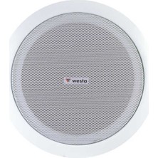 Westa 8" 30W Trafolu Alçıpan Hoparlör (BEYAZ)-WS-2035T