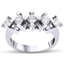 Mas Diamond 1,00 Karat Beştaş Pırlanta Yüzük