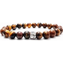 BijuStore Kaplangözü Doğal Taş Erkek Bileklik