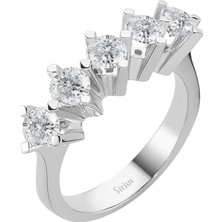 Sirius 1,54 Karat Pırlanta Beş Taş Yüzük 0417R0203