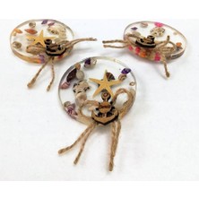 Hobizubi Reçine Epoksi Anahtarlık Magnet Delikli Yuvarlak 6 cm - A1