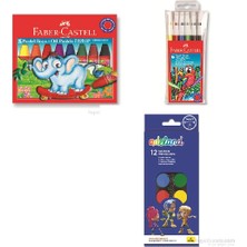 Faber Pastel Boya + Faber Keçeli Kalem + Adel Suluboya