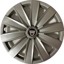 HMNL  dacia 16'' Inç Gri   4lü Set Jant Kapağı Çelik Görünümlü