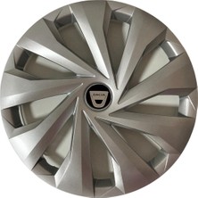 HMNL  dacia Logan  15'' Inç Gri   4lü Set Jant Kapağı Çelik Görünümlü