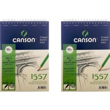 Canson 1557 Eskiz Defteri 120 gr 40 Yaprak A5 2'li