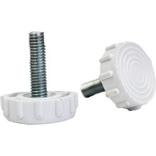 Universal Buzdolabı Vidalı Ayak Toç Beyaz 4 Adet