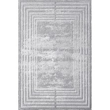 Royal Halı Lootus L014A Gri Akrilik Dikdörtgen Saçaklı Tozumaz Modern Salon Halısı